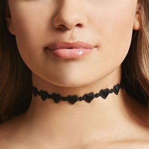Forever 21 Black Heart Choker (HP!)